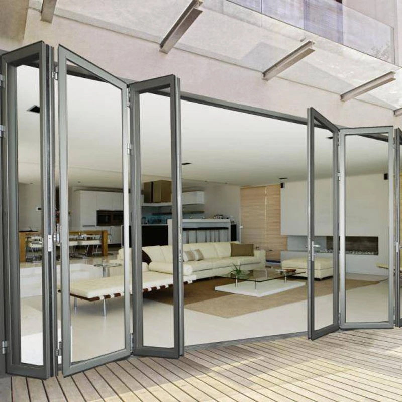 Metal Interior/Exterior Door Glass Folding Door