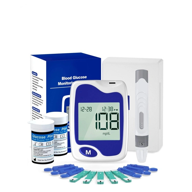 High Quality Health Care Blood Testing Product Blood Sugar Test Kit Blood Glucose Meter Equipments Glucometer