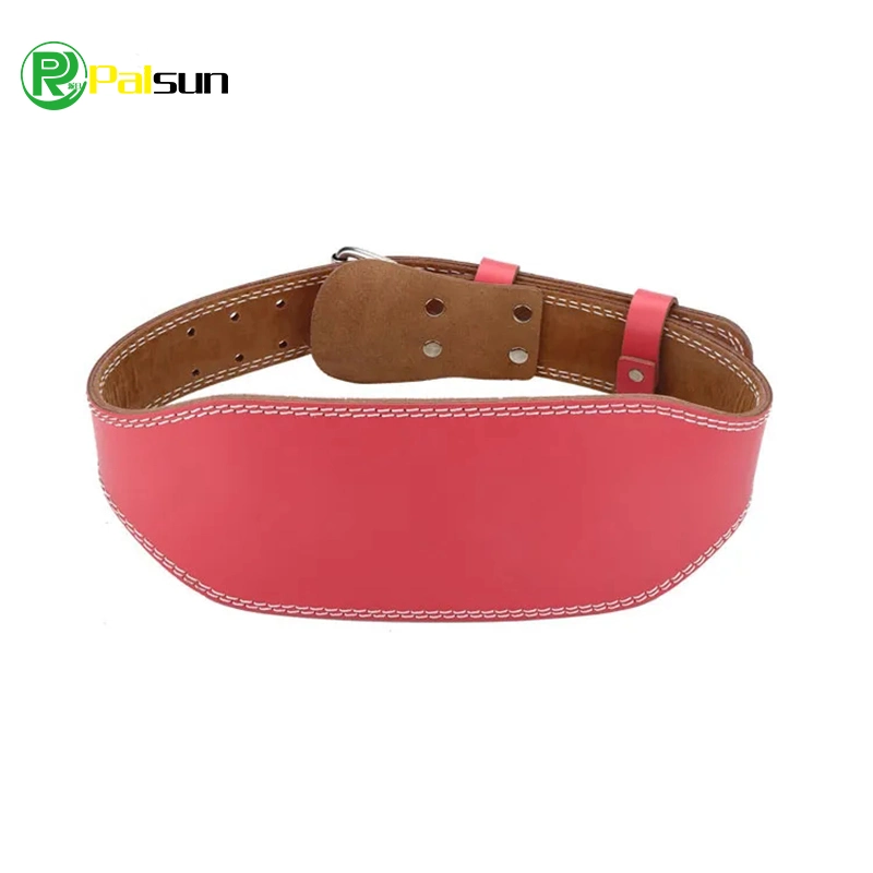 Popular Leather Sport Belt Gym Wrist Lifting Straps Protective Genuine Leather Gym Belt