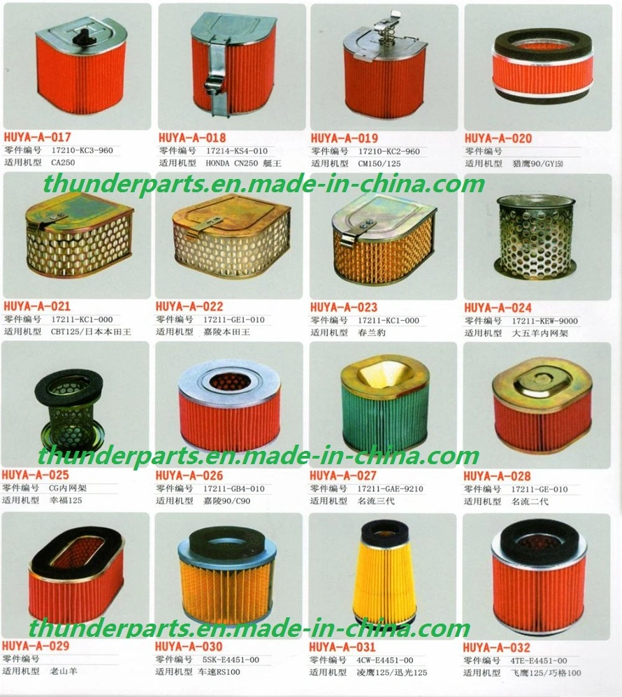 Parts of Motorcycle Air Filter Spare Parts for Italika Motorcycles FT125/FT150/FT200