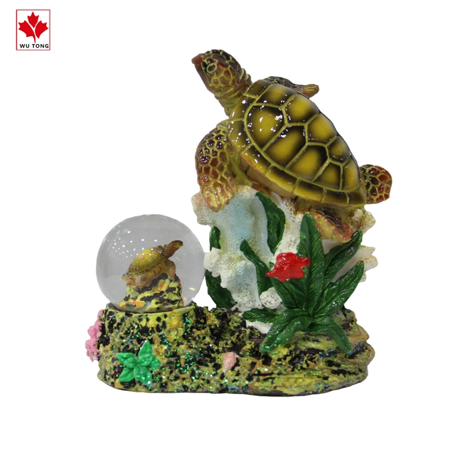 Resin Turtle Shape Water Globe