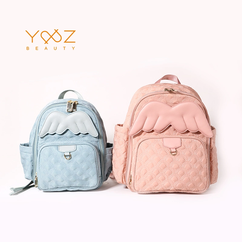 2022 Wholesale Nylon Angel Wings Embroidered Ladies Kid Backpack Bag Women School Backpack