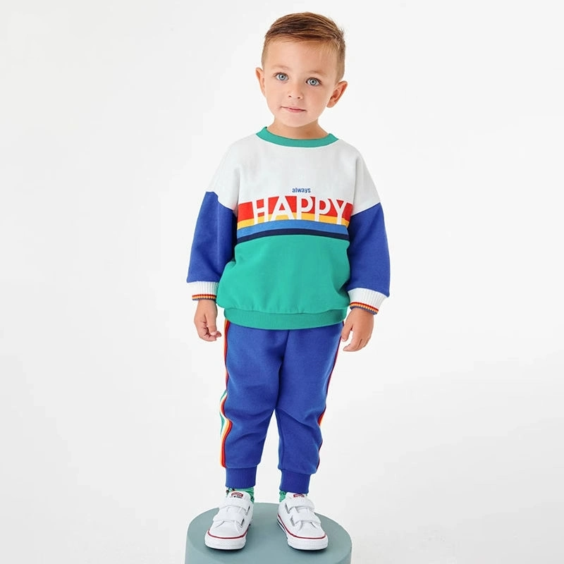 Year 2023 Children Boy Casual Wear and Sportswear Sweatshirt and Jogging Pants 2PCS Sets