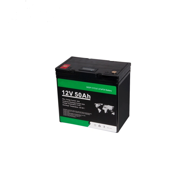 Stockage d'énergie LiFePO4 12V bloc-batterie cycle profond50ah pour une alimentation de secours voiturette de golf Agv et solaire