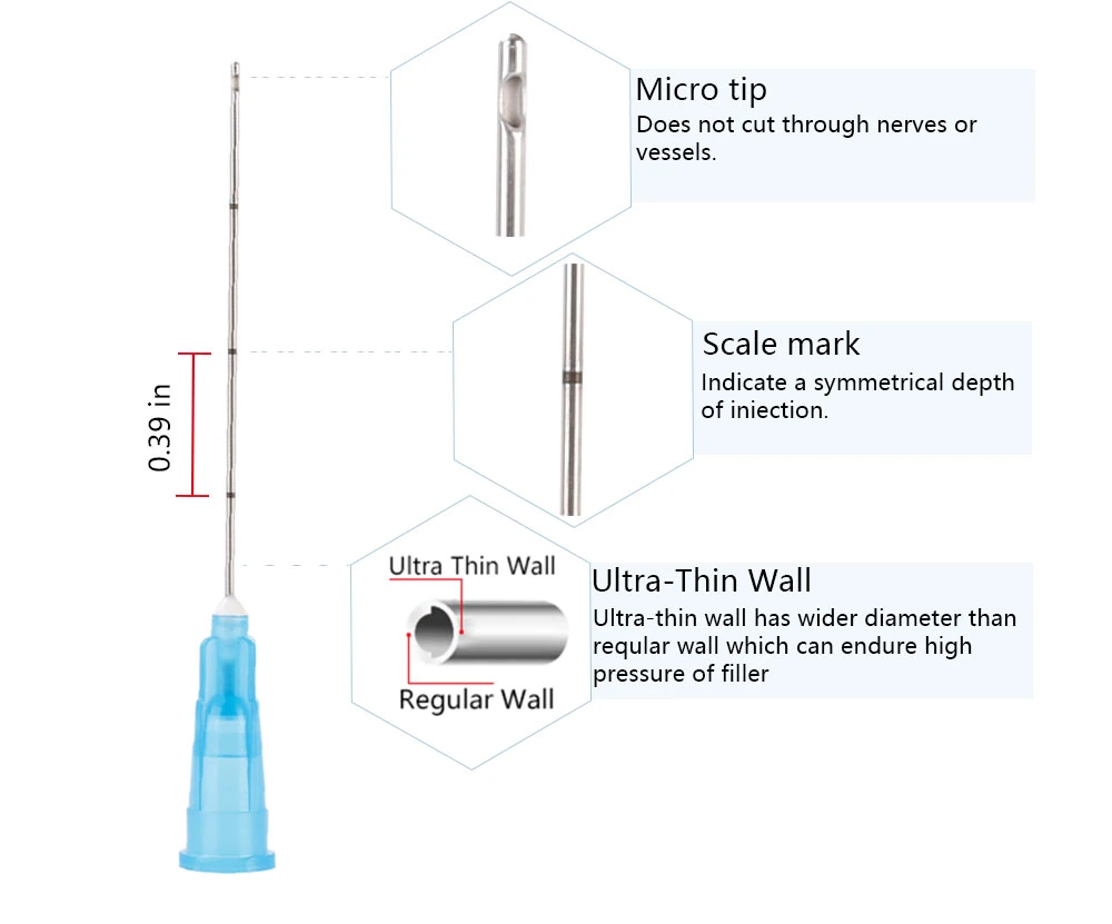 Medical Micro Needle 34G 1.5mm for Injection