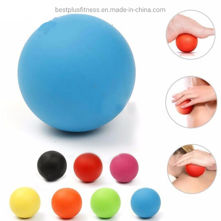 Silicone Rubber Lacrosse Ball Feet Massage Back Trigger Therapy Ball Rubber Massage Roller Ball