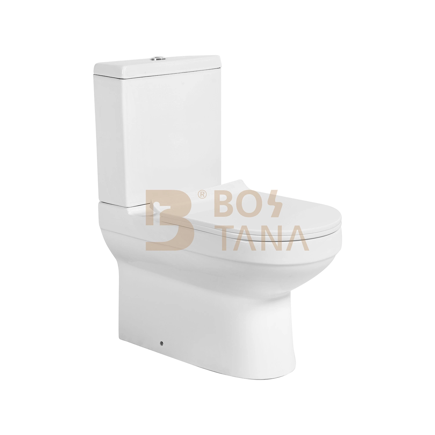 Inodoro baño cerámica taza del inodoro P-Trap Retrete wc de dos piezas