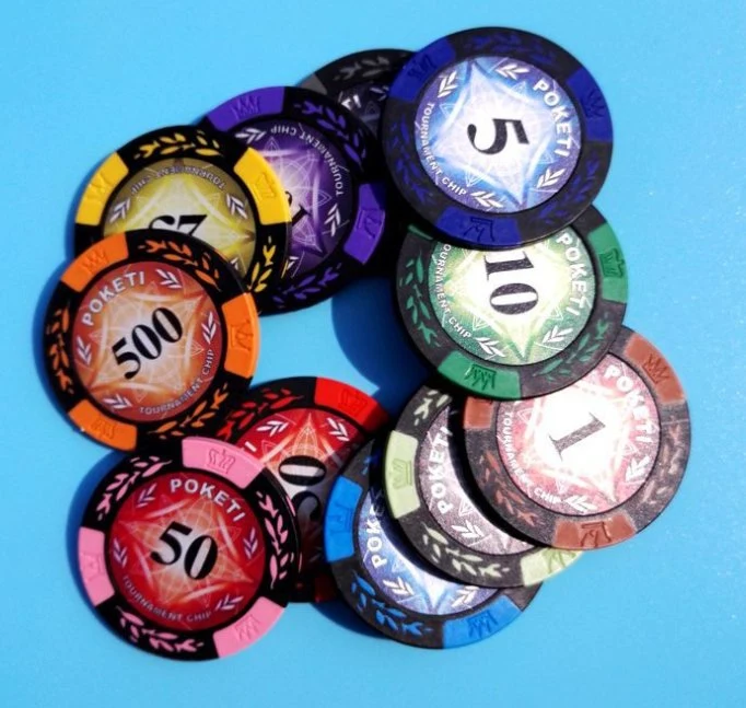 Custom Design Printed 13.56MHz Acrylic RFID Casino Poker Chip