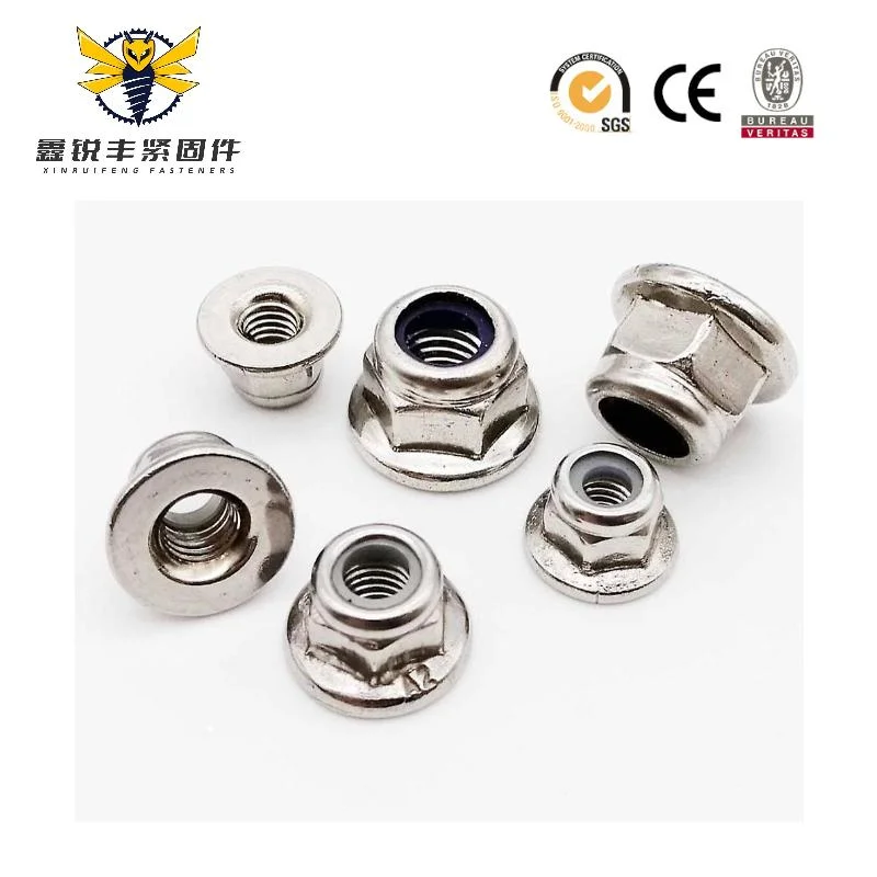 Best Price SUS304 Hex Lock DIN6923 M8 ANSI B18 2 Head Weld Self Locking Hexagon DIN 6923 Flange Nut