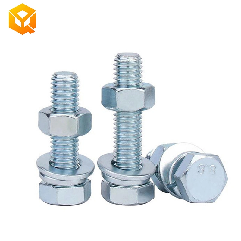 DIN933 M8 Hex Bolt with Zinc Plated