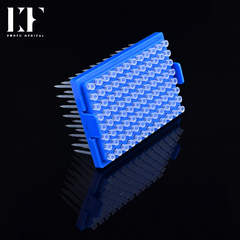 Konfu Medical Disposable Plastic PP 10UL Hot Sale Autoclaving Sterile Extended Length Universal Racked Pipette Tips with Filter