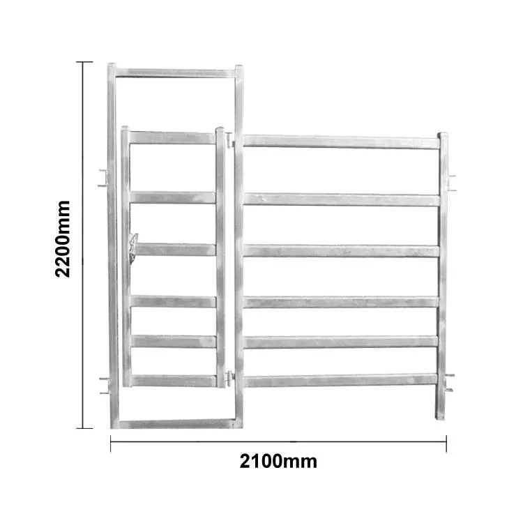 2.1X1.8m Paneles portátiles Glavanizados para el jardín de ganado