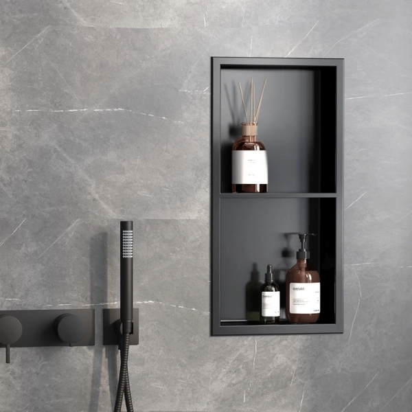 Dusche Nische Wand Montiert Versenkt Edelstahl Metall Regale Badezimmer Zubehör