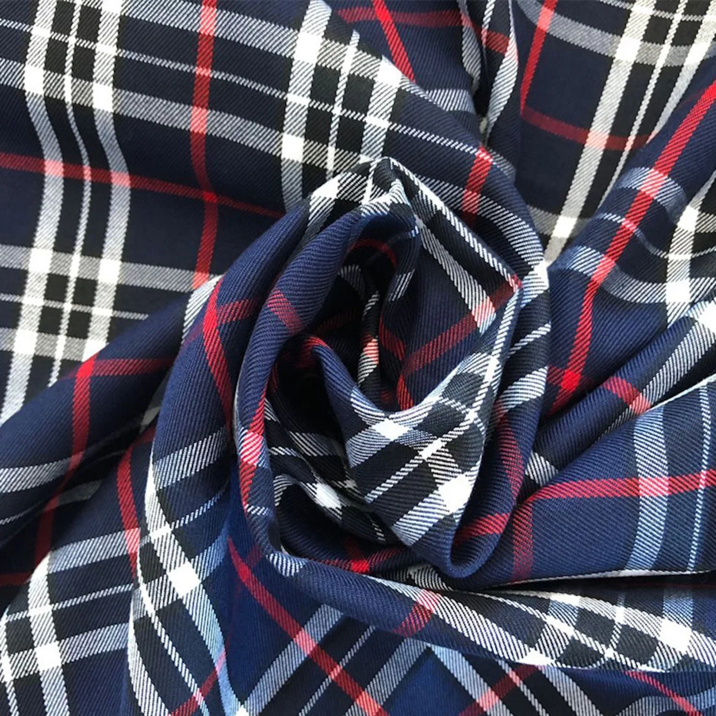 100 Cotton Yarn Dyed Woman Flannel Fabric Check Design for Women