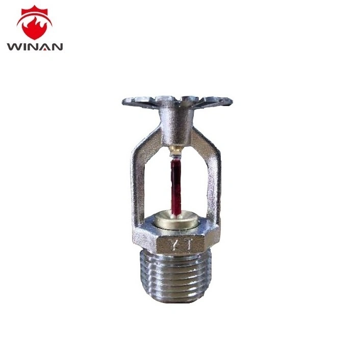 1/2" Standard Response Red Glass Bulb Chrome Finished Pendent Fire Sprinkler Head