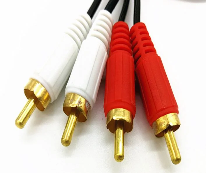 Molding 2RCA to 2RCA Cable Audio Video Digital Cable for Computer DVD Speaker