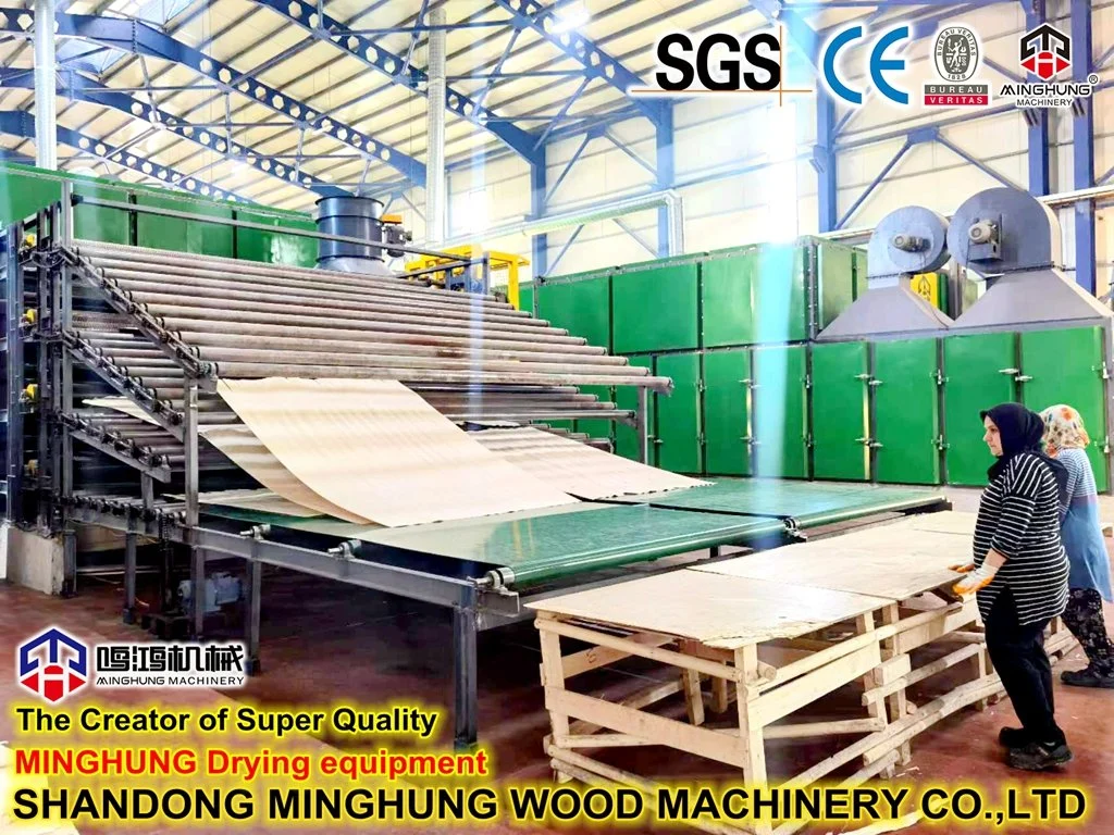 Birch Roller Veneer Dryer Machine for Woodworking Plywood Machine