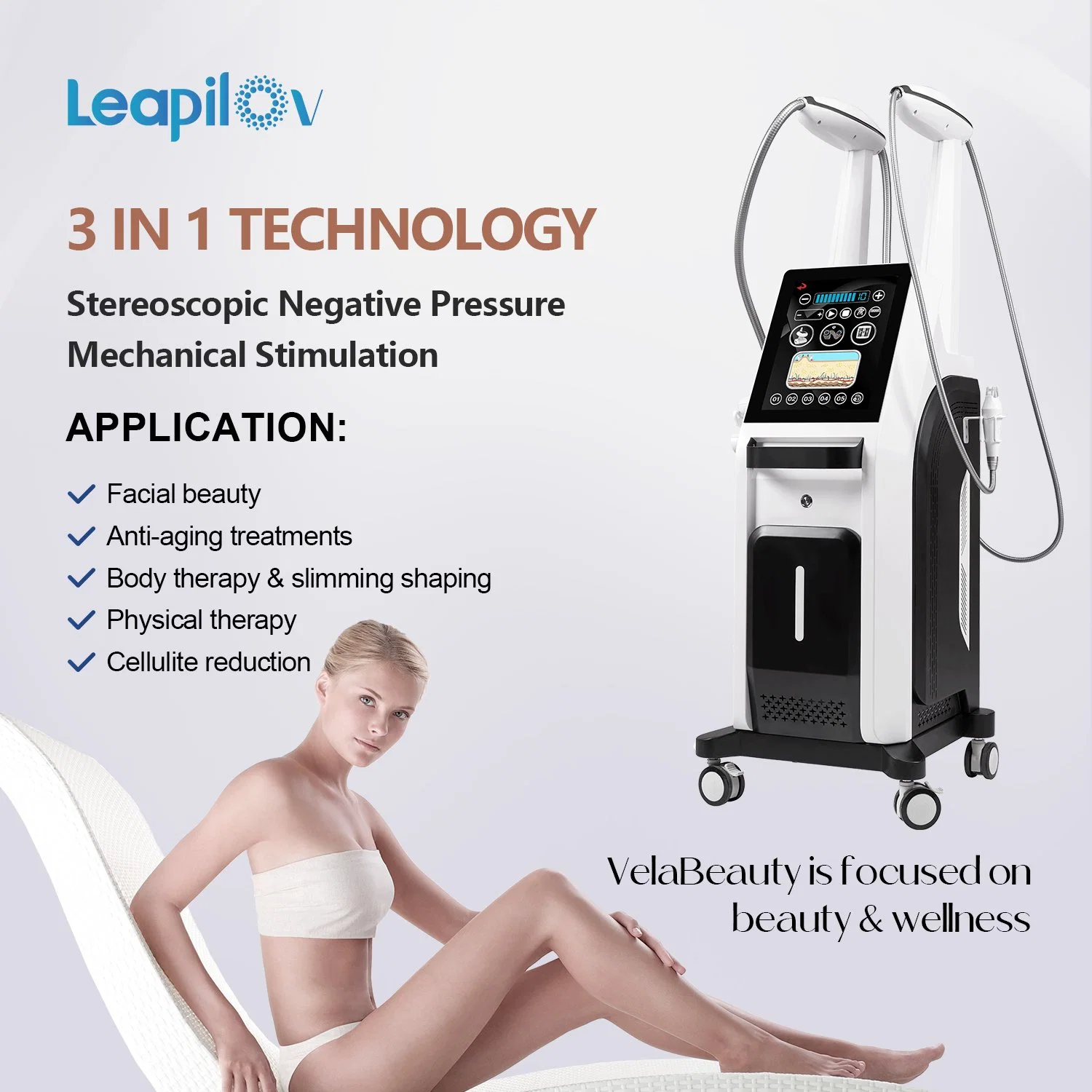 40K Cavitation Vacuum Cellulite Reduction Desktop V9 Vela RF Roller Deep Massage Skin Tightening Anti-Aging Vela Body Shape Body Slimming Beauty Equipment