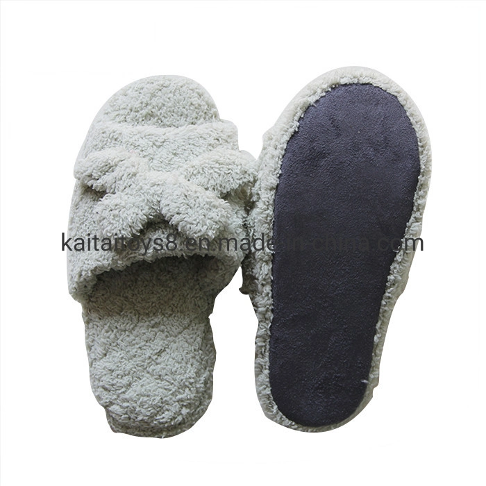 Plush Upper Woman Fashion Suede F Outsole Indoor Silence Slipper