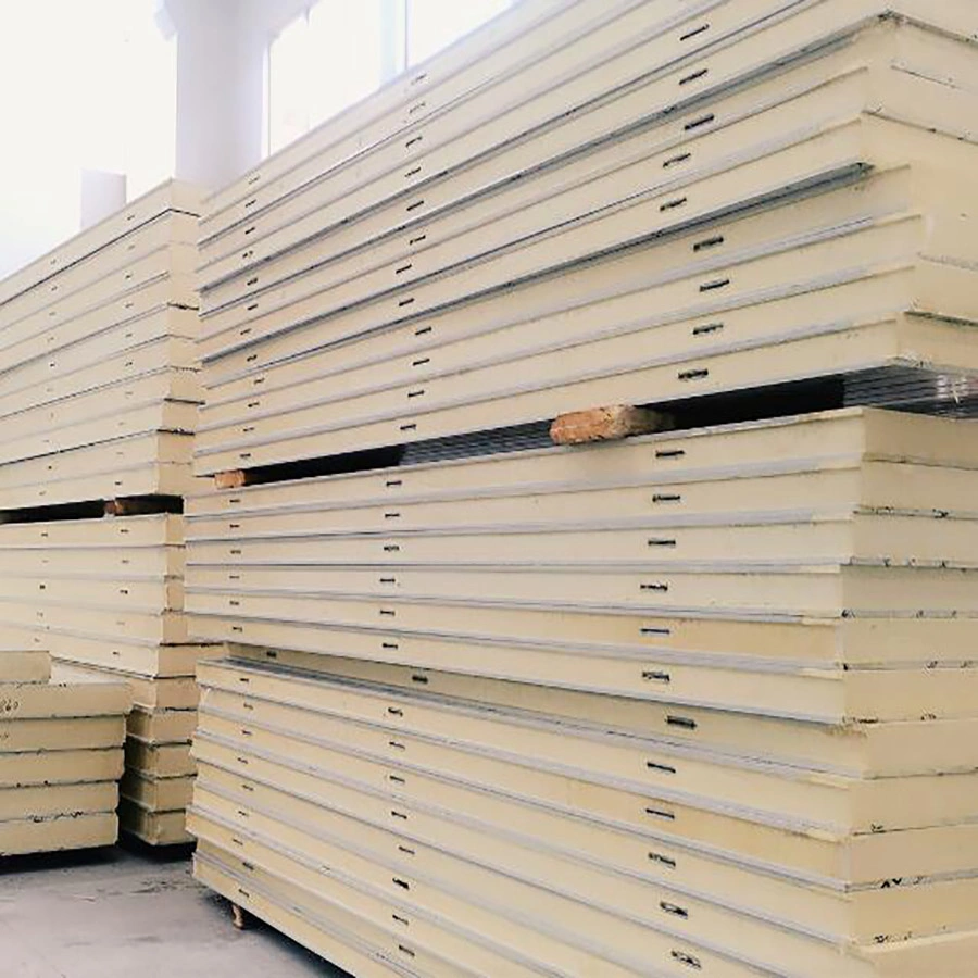 Insulated Polyurethane PU Sandwich Panel Wall for Cold Room Roof Board