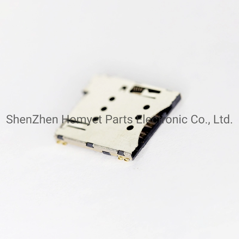 Micro SIM Card Holder 6pin Gold Plated Patch Self Elastic SIM Card Holder Mobile Phone Micro Card Slot