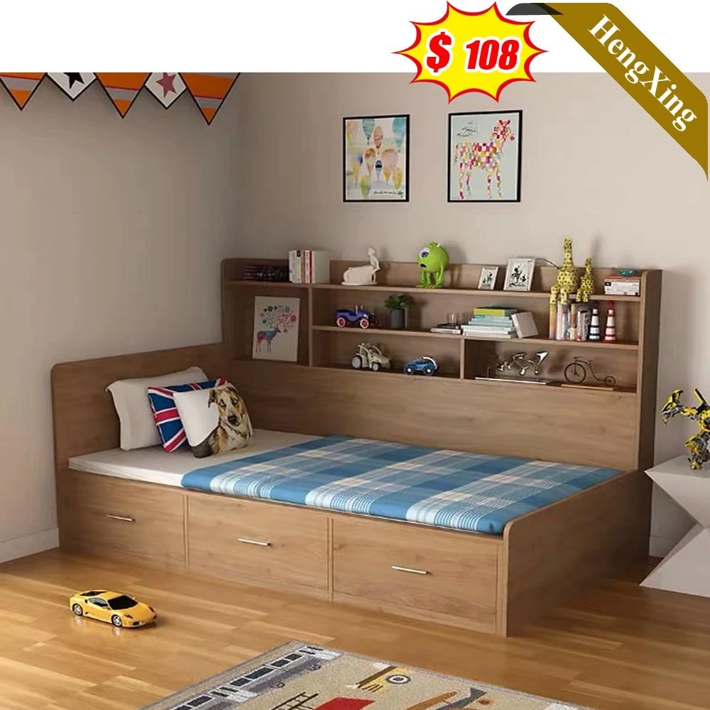 Morden Solid Wooden Single Size Big Kids Children Bed