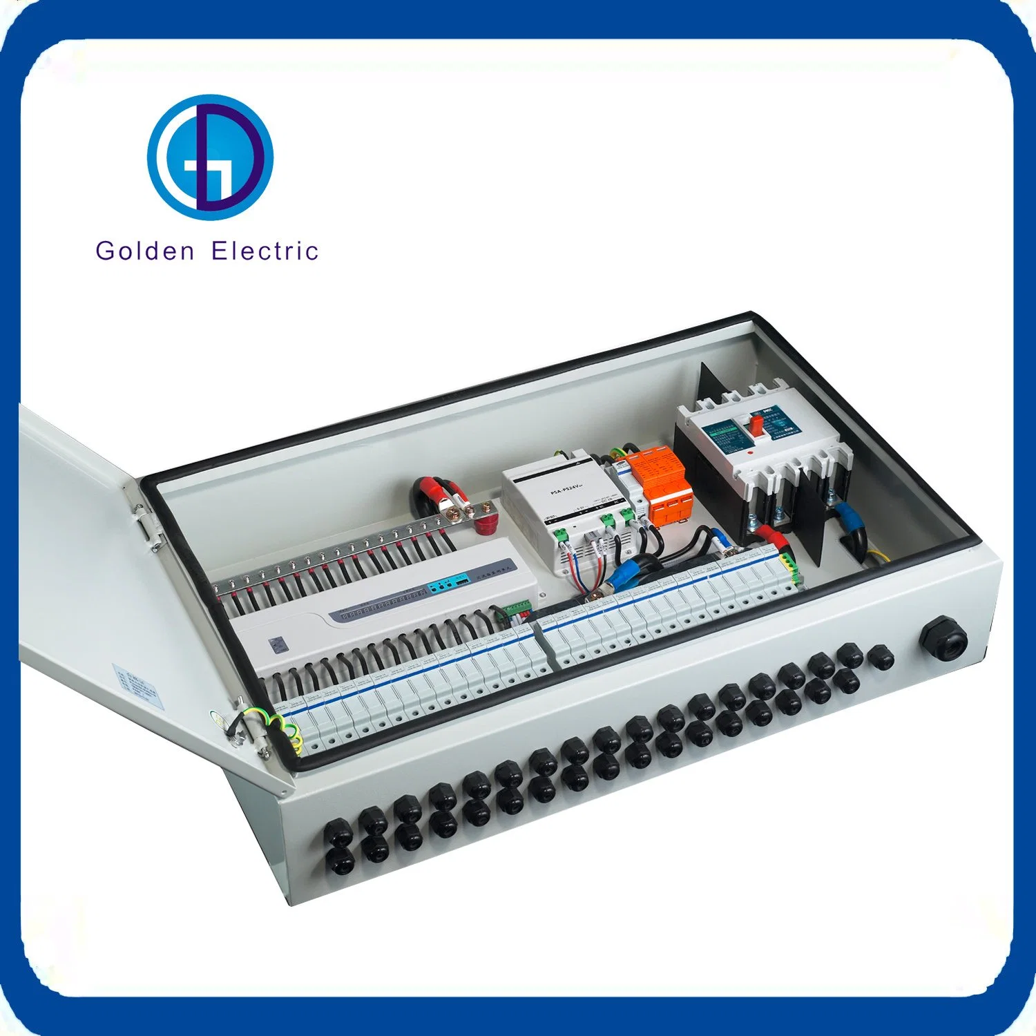 Plastic/Metal PV Combiner Box Combination Panel Solar System Connection Box PV Array Box with Transparant Door