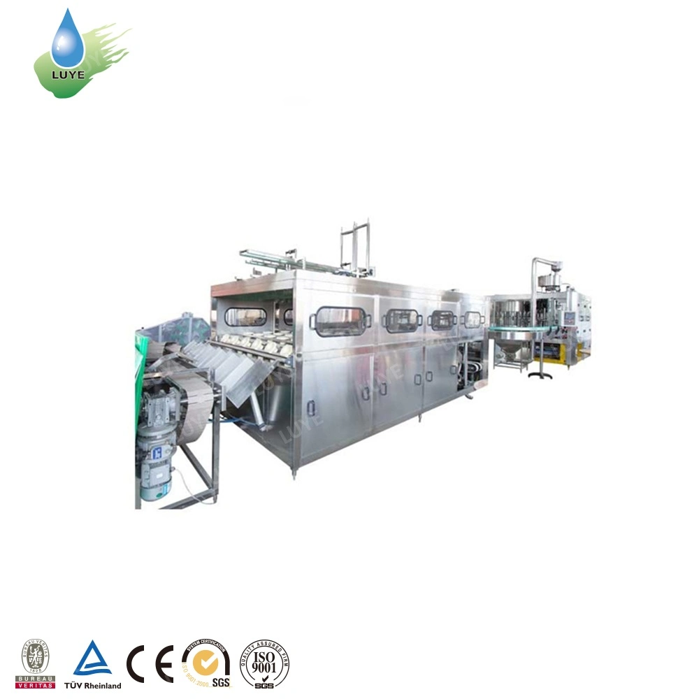 Automatic 5 Gallon Barrel Beverage Washing-Filling-Capping Machine