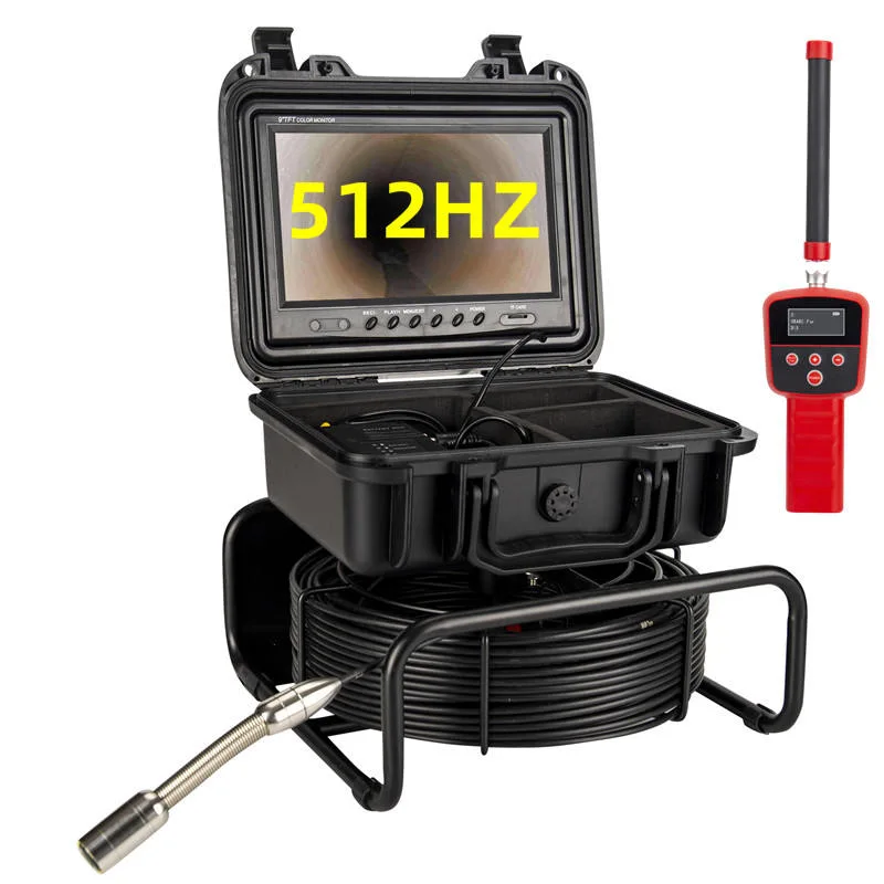 7/9"Inch 512Hz Sonde HD Sewer Drain Video CCTV Pipe Inspection Camer Locator Pipe Inspection Camera