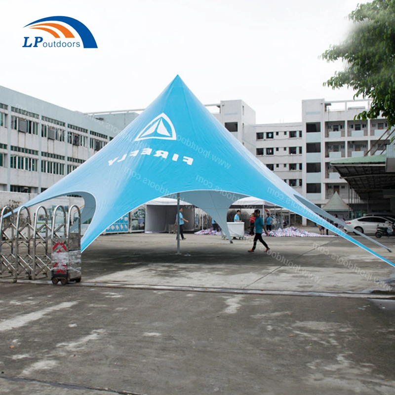 16m White PVC Aluminum Beach Promotion Star Shade Tent