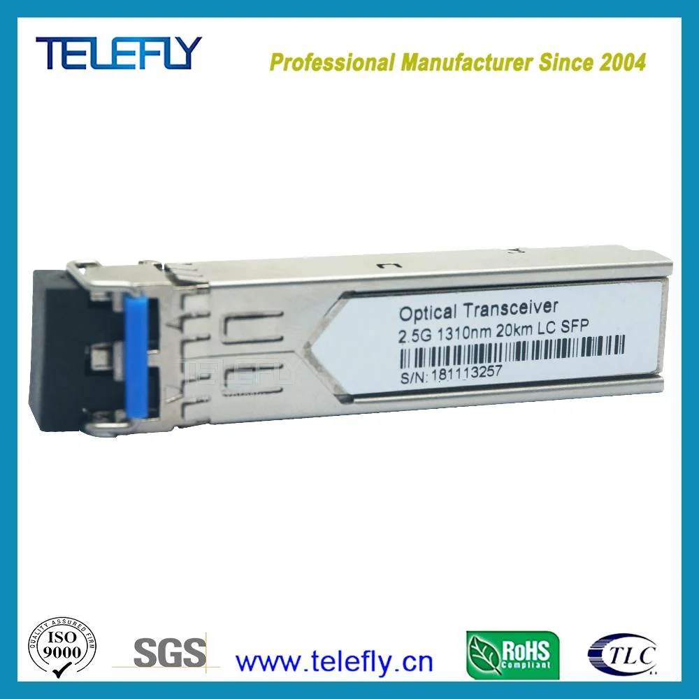 High Speed Cisco 2.5g Fiber Optic Module SFP 20km Huawei SFP Module Price