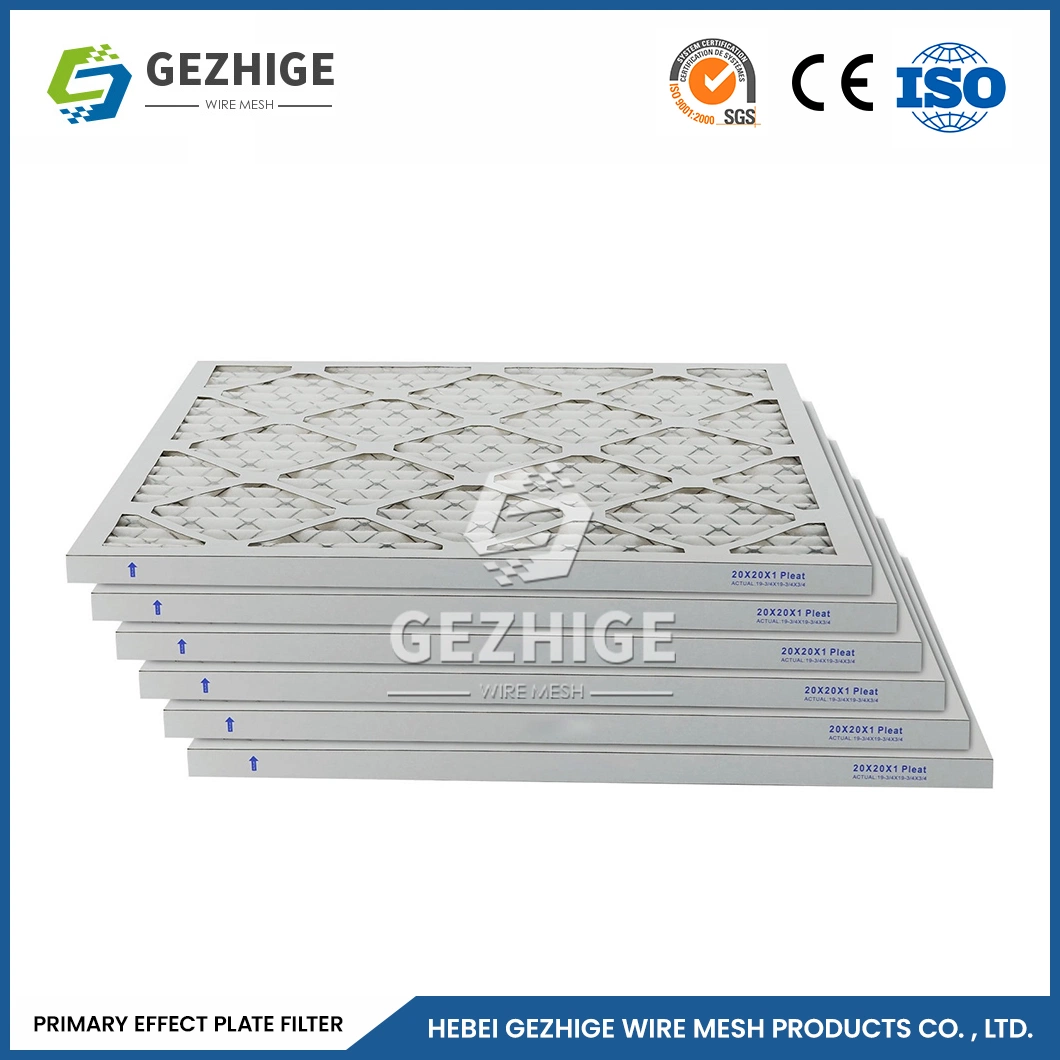 Gezhige Plate G4 Primary Folding Filter Suppliers ODM Custom Aluminum Profile Primary Filter China Diversification Primary Panel Air Filter