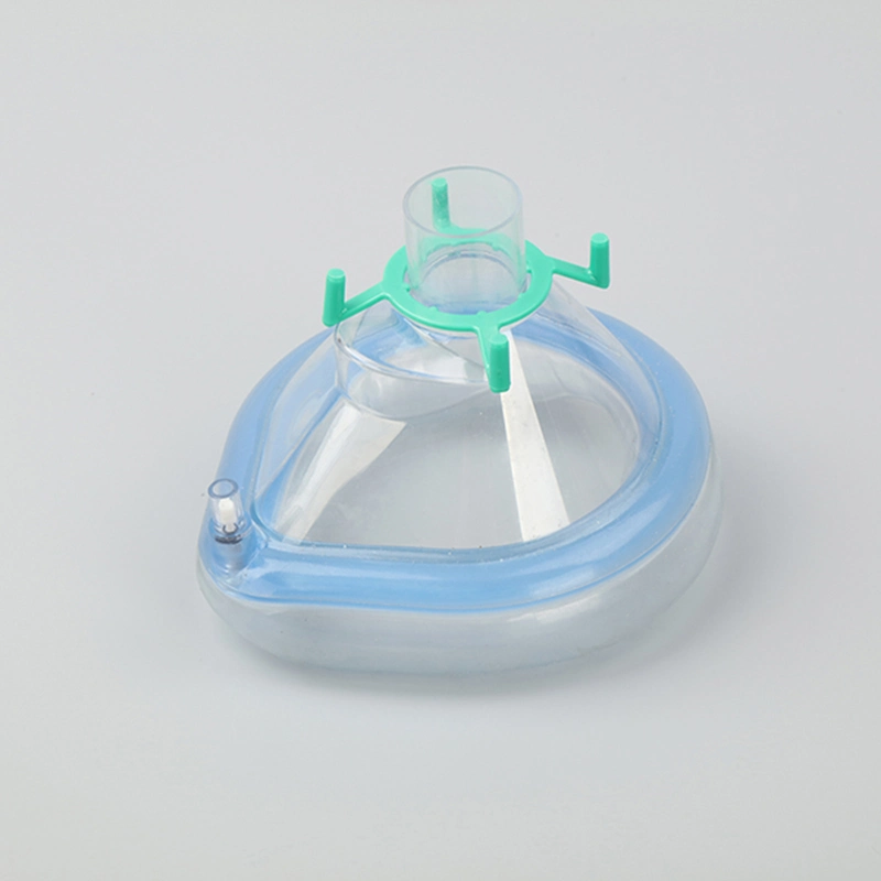 Disposable Medical Transparent Anesthesia Face Mask with Soft Air Cushion