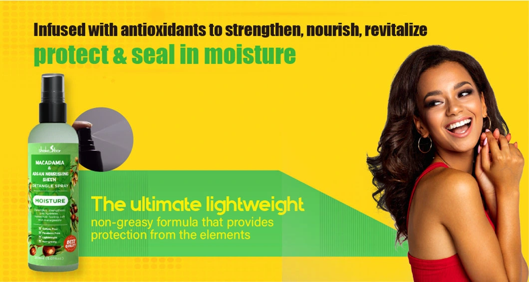 Etiqueta privada de los productos del cabello Cabello Moisture Spray