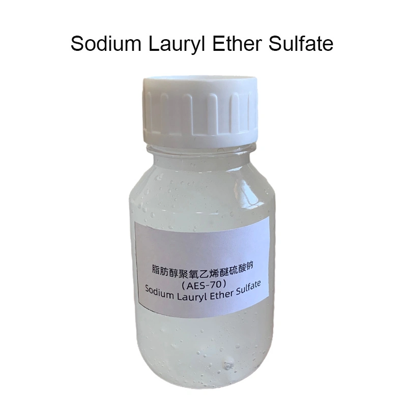 Surfactant Sodium Lauryl Ether Sulphate SLES 70% for Detergent Shampoo