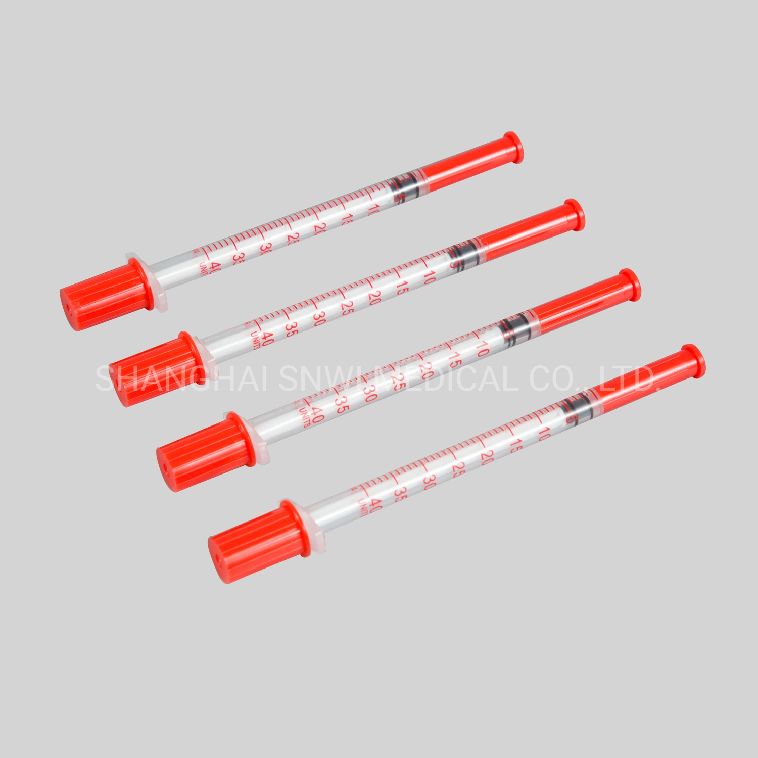 CE Medical de plástico de inyección estéril desechable jeringa de insulina, jeringas, la seguridad de uso individual de 0,5 ml 1ml de 2ml 2.5ml 3ml 5ml 10 cc Jeringa con/sin agujas