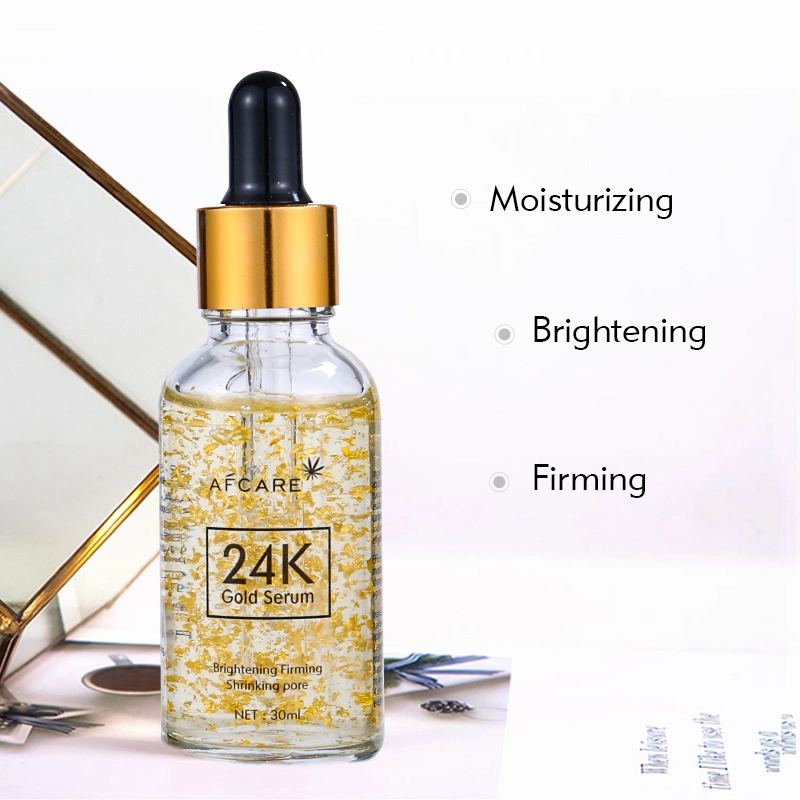 Straffendes Anti-Wrinkle Feuchtigkeitsspendend 24K Gold Face Serum für Hautaufhellung Gesichtsserum