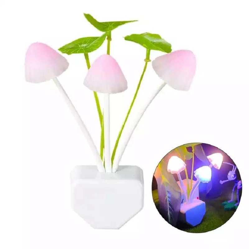 LED Plug-in Electric Decorative Light Control Lotus Leaf Decoration Mushroom Night Light