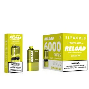 Wholesale/Supplier Elfworld Reload 6000 Puffs Disposable/Chargeable Vape