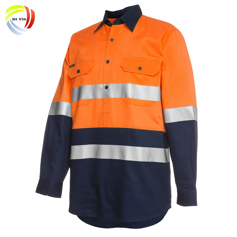 Reflective Electrician Workwear Safety Suit Work Wear Clothes Security Uniform Shirts for Men