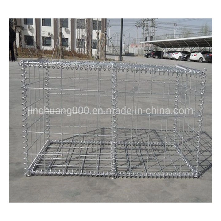 Fábrica china gaviones galvanizados soldado Gabion Box canastas de piedra de la malla de alambre