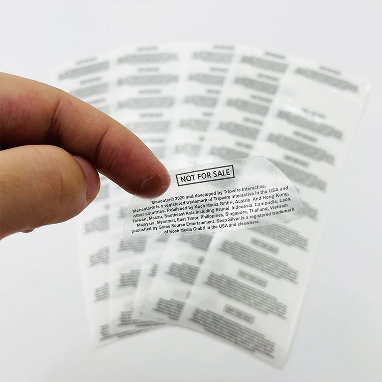 Stickers Custom Adhesive UV Label Printing PVC Vinyl Paper Sticker Printing