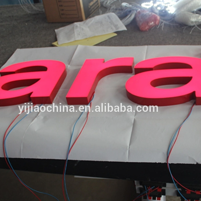 Easy-Mounting New Design Face Lighted Acrylic LED Letter Display Sign