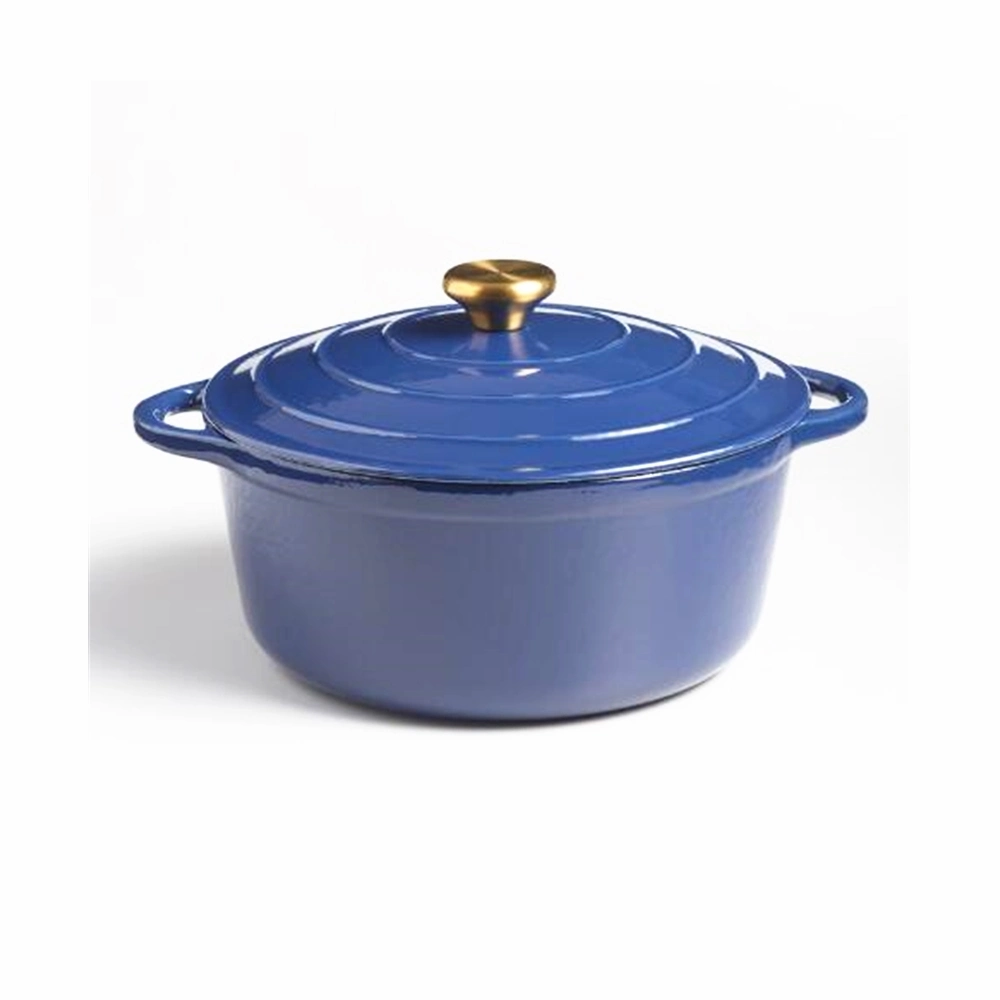 5qt Enamel Cast Iron Dutch Oven, Round Shape