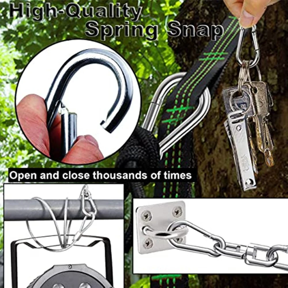 304 Stainless Steel Rigging Spring Snap Hook for Climbing