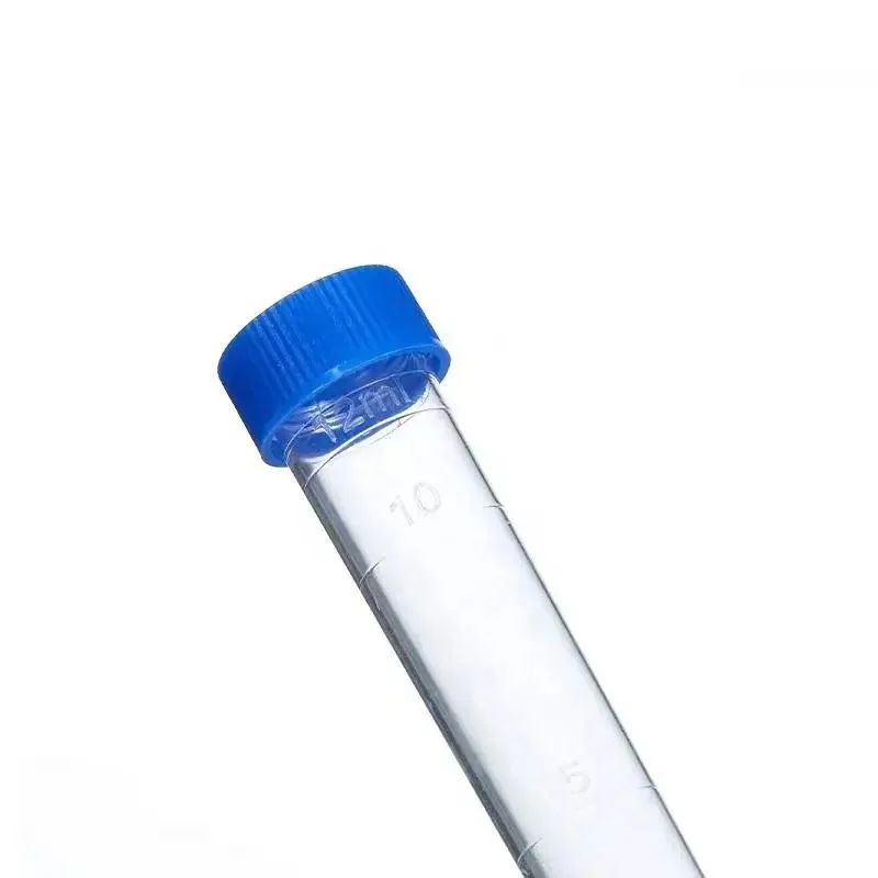Tubo de prueba de orina para medicina PS 12ml tubo de sedimento de orina Con tapón de rosca