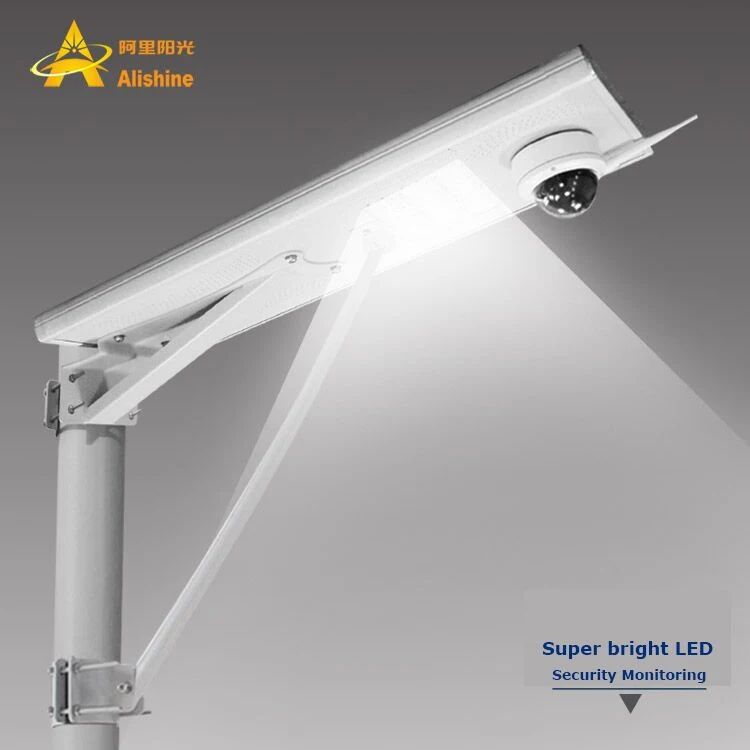 Caméra de surveillance CCTV 20-25m, lumière solaire LED 80W