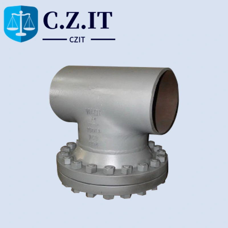 ANSI Three Way Flanged Cover Stainless Steel Basket Strainer