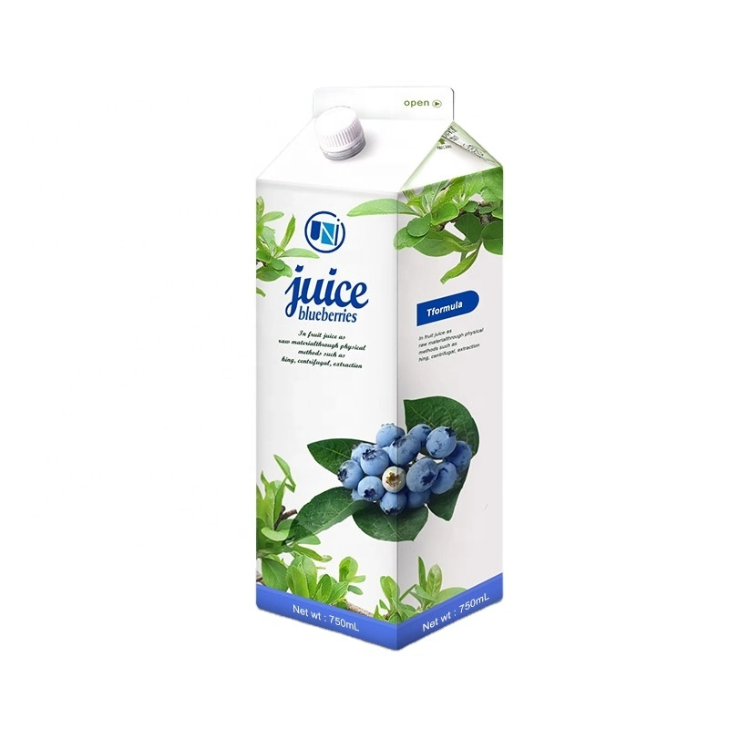 Unipack Eco-Friendly Composite Laminated Cardboard Aseptic Gable Top Pack Filling Juice Milk Carton Box Packaging