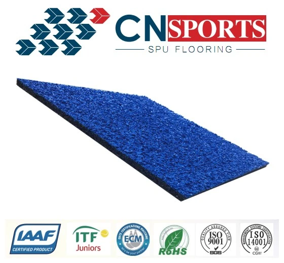 Revêtement de sol de gymnase en caoutchouc pour piste d'athlétisme Tartan, pour la course sportive.